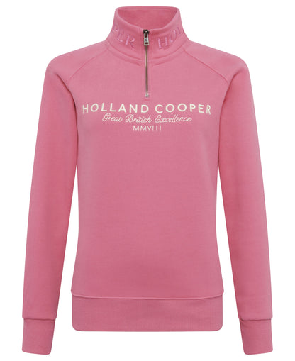 Sporting Goods Zip Henley - Peony Pink