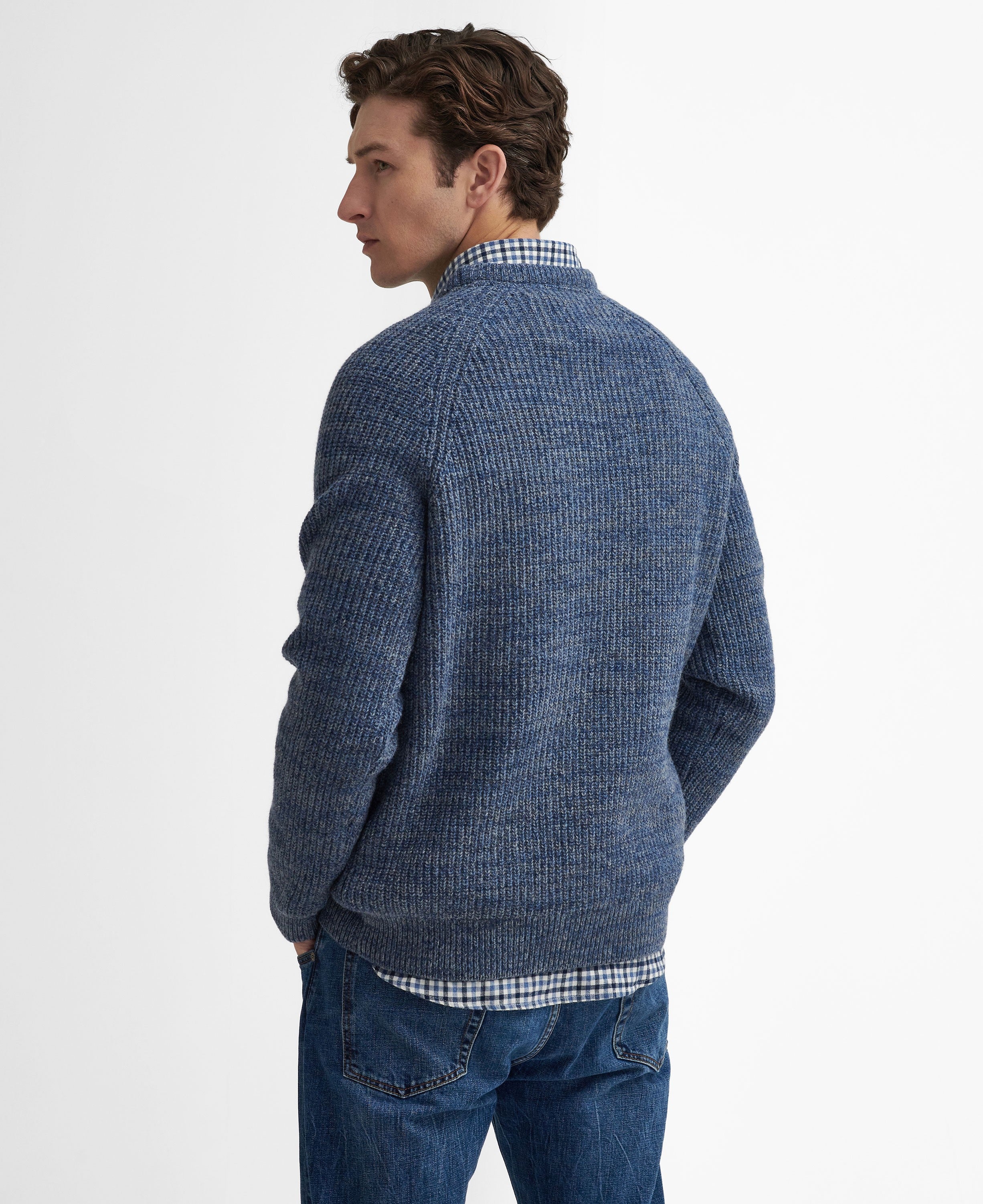 Horseford Crew Neck Jumper - River Blue