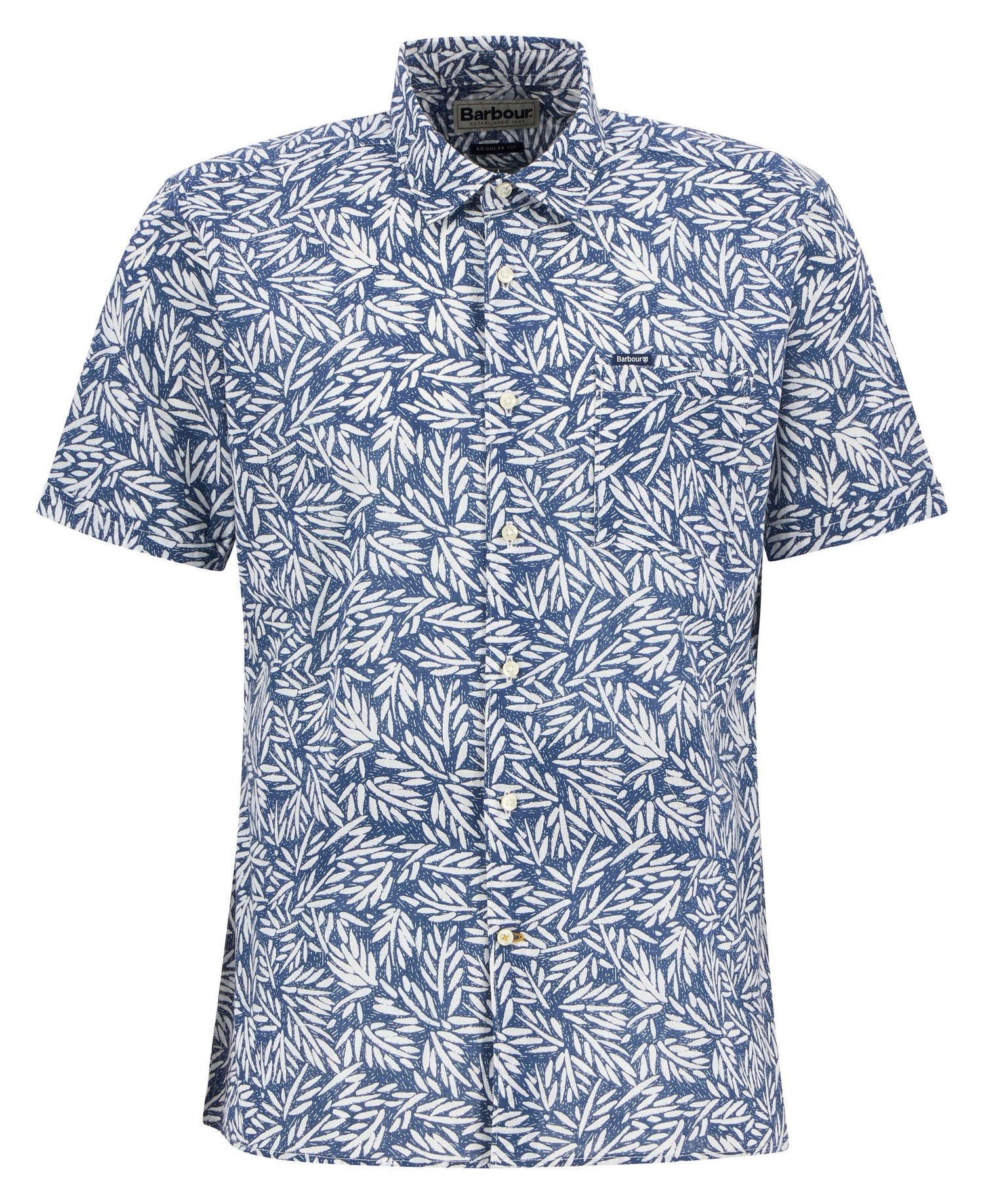 Jackstone Printed Summer Shirt - Dark Denim