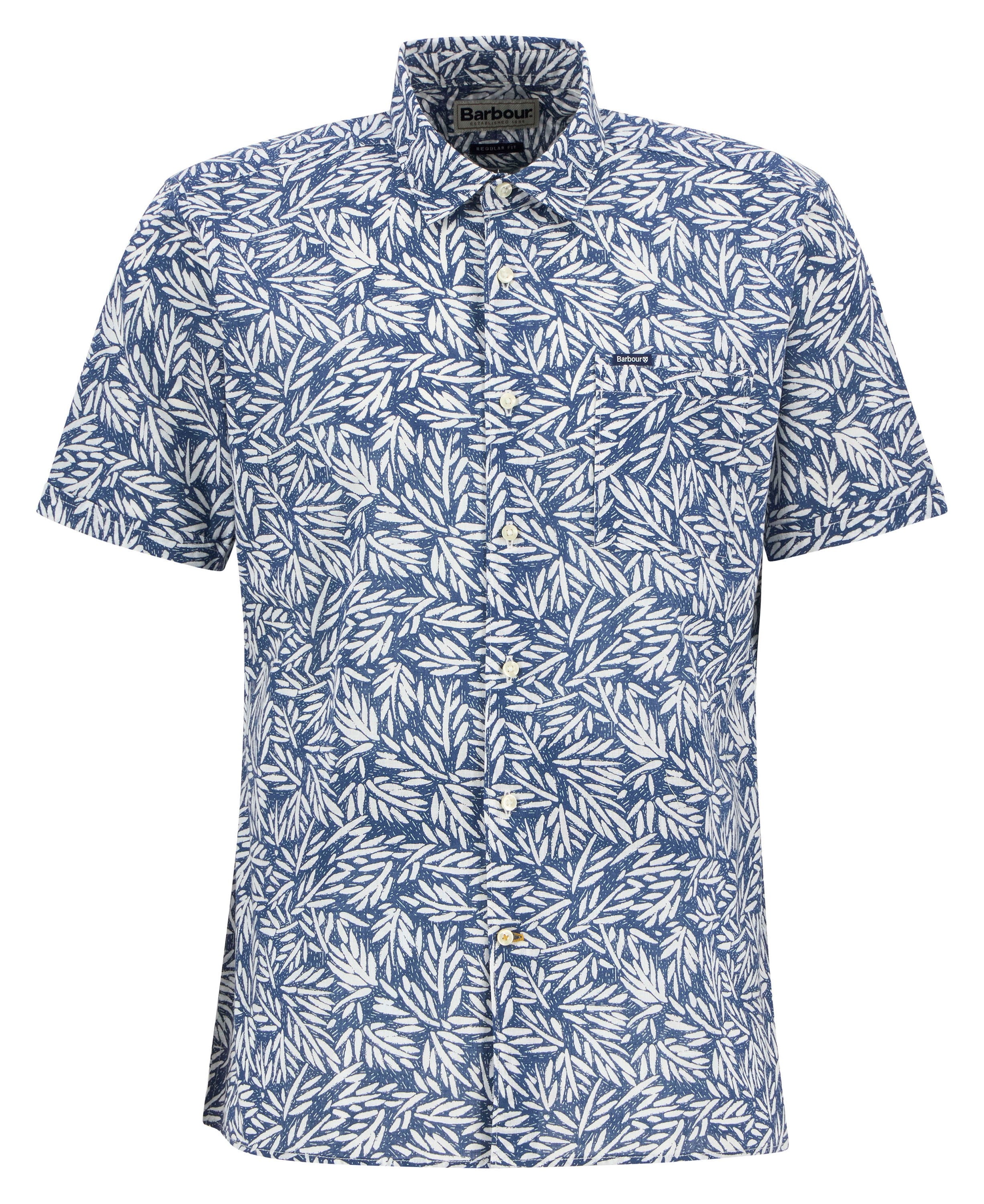 Jackstone Printed Summer Shirt - Dark Denim