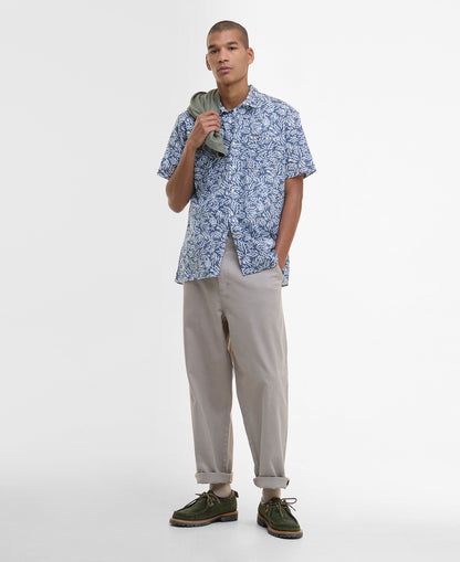 Jackstone Printed Summer Shirt - Dark Denim