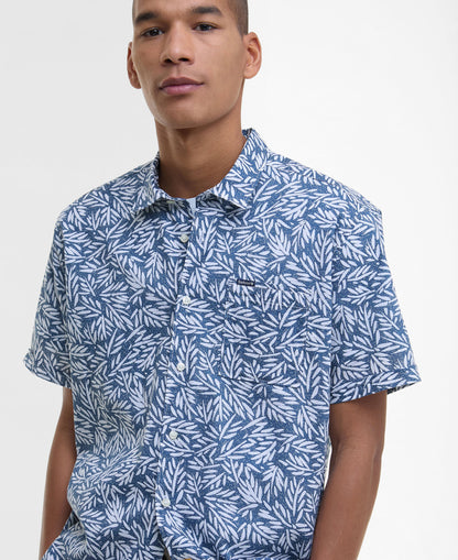 Jackstone Printed Summer Shirt - Dark Denim