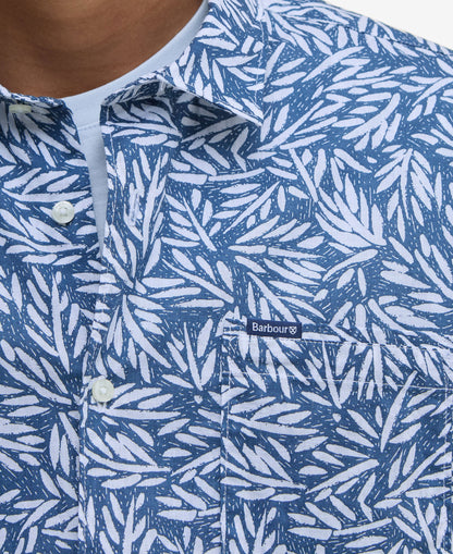 Jackstone Printed Summer Shirt - Dark Denim