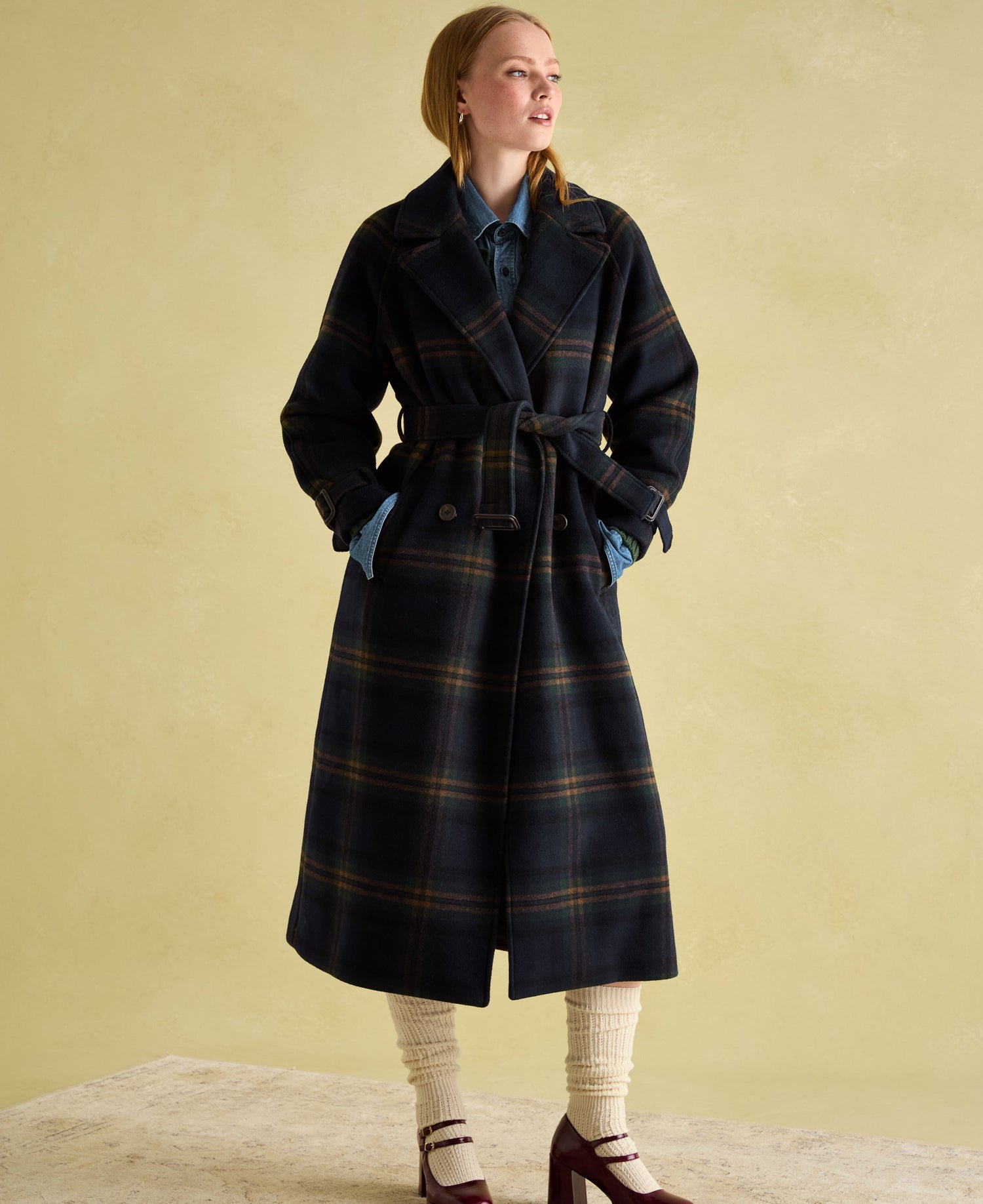 Landmark Joules Amberley Coat in Navy