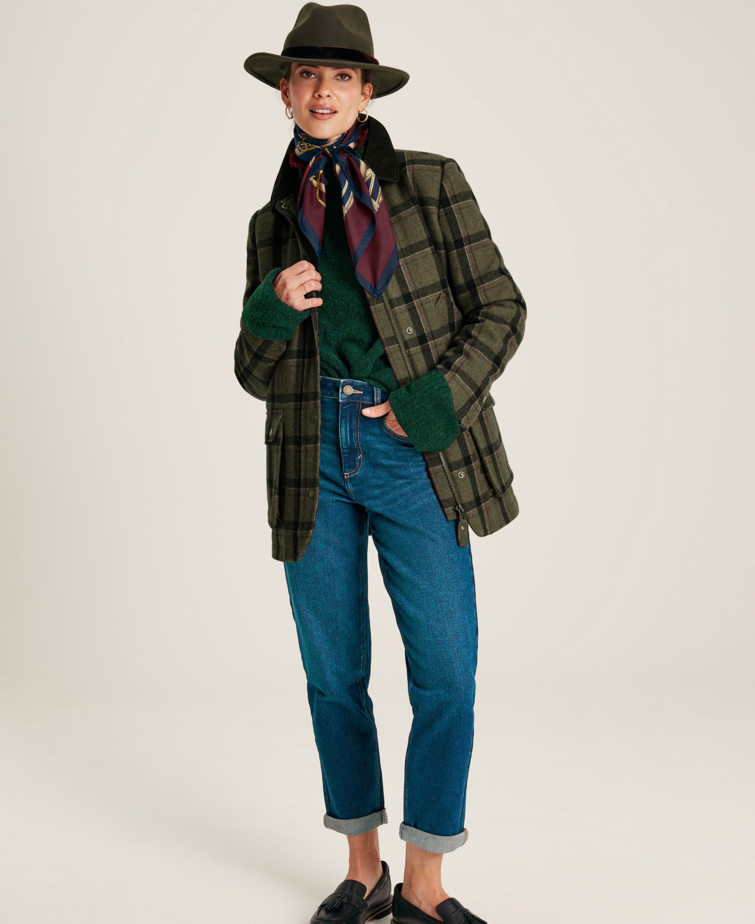 Berkley Tweed Fieldcoat - Green Tweed