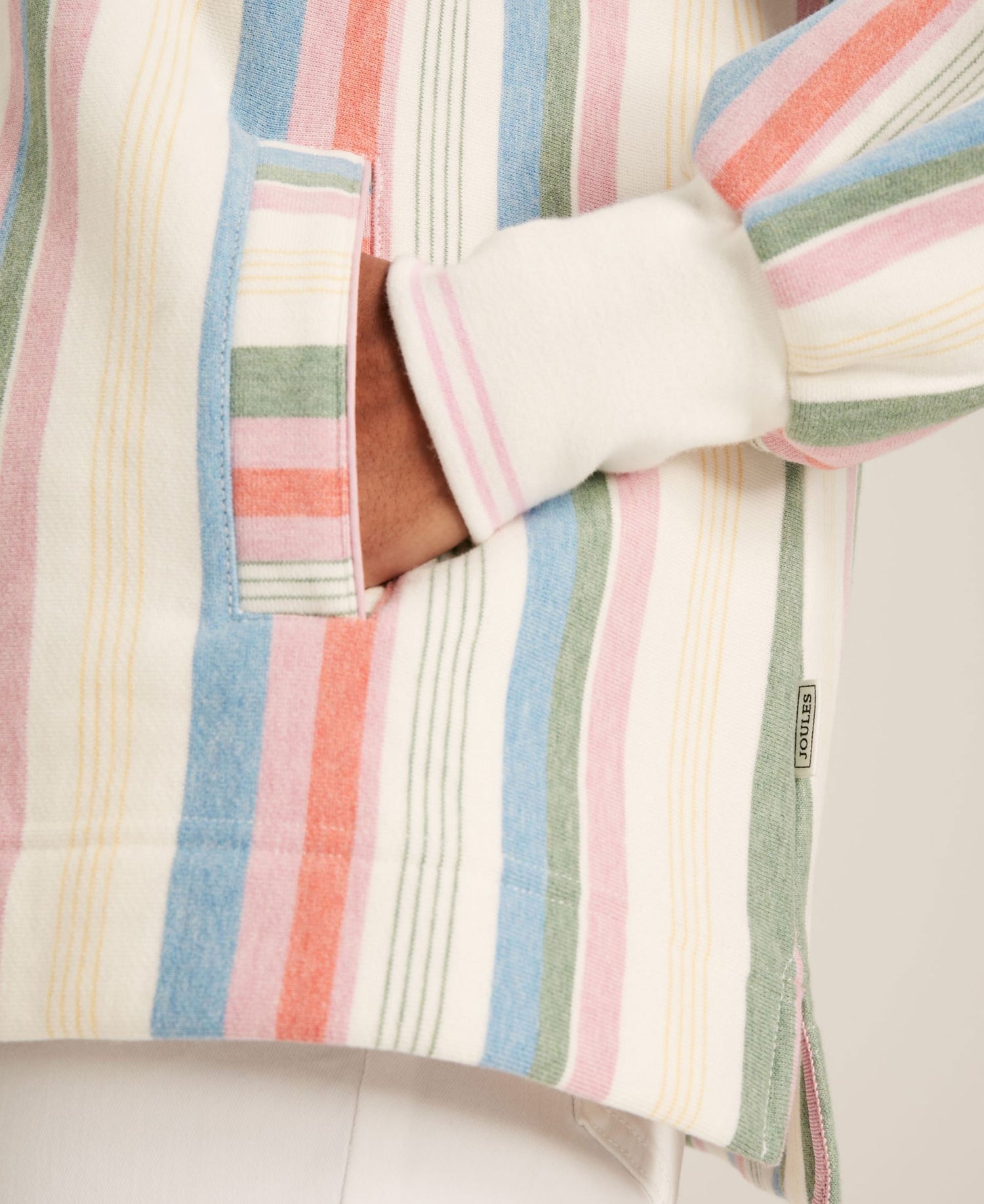 Burnham Funnel Neck Sweatshirt - Multi Stripe