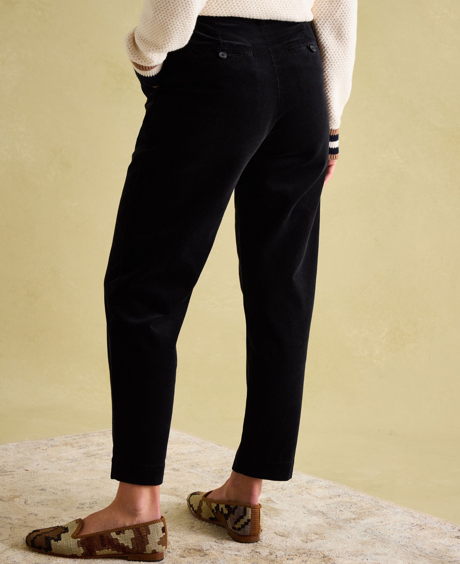 Calla Corduroy Trousers - Navy