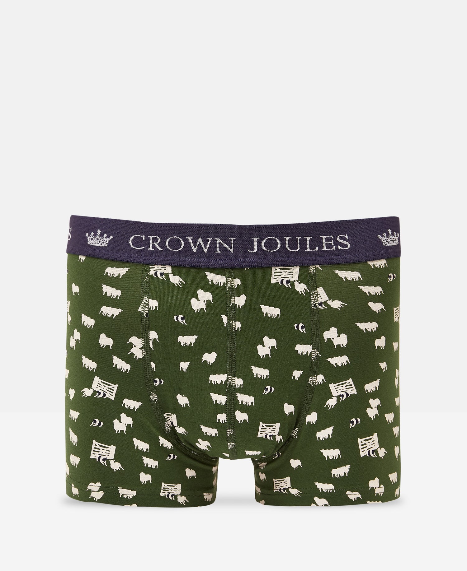 Crown Joules Boxers 2 Pack - Green Navy