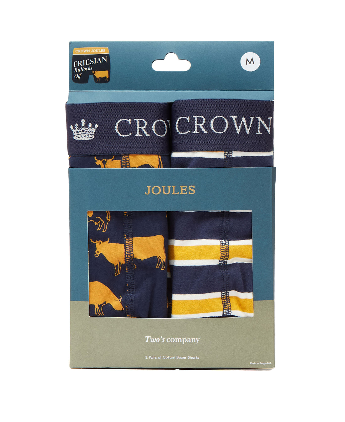 Crown Joules Boxers 2 Pack - Friesian