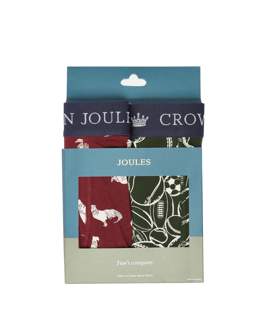 Crown Joules Boxers 2 Pack - Cock &amp; Balls