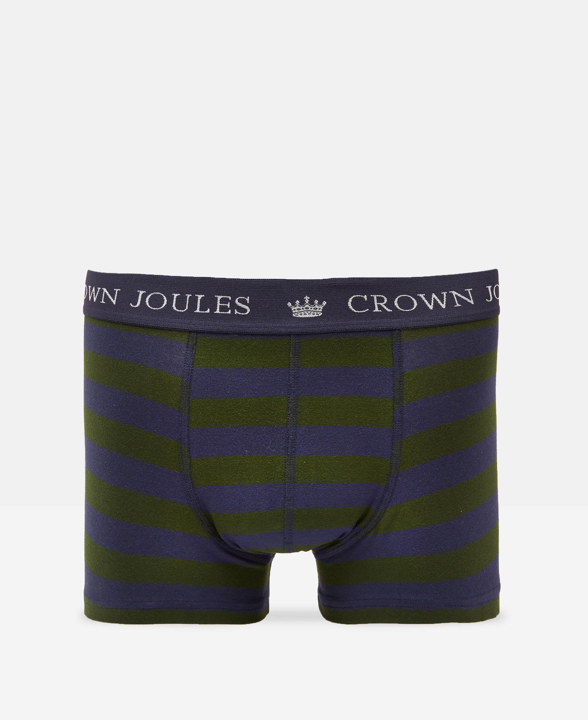 Crown Joules Boxers 2 Pack - Green Purple Stripe