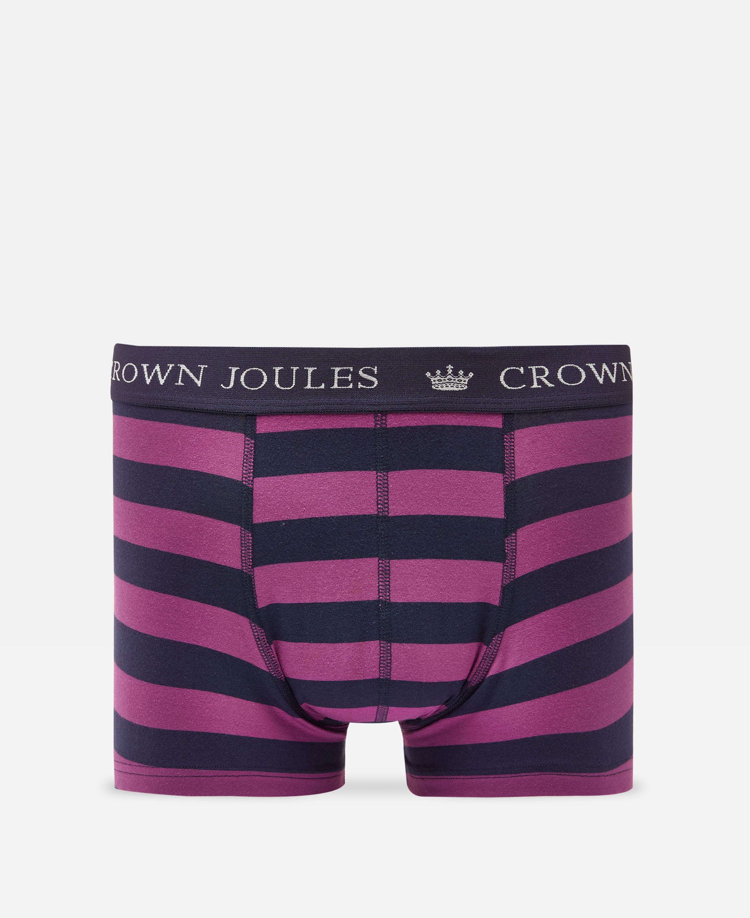 Crown Joules Boxers 2 Pack - Green Purple Stripe