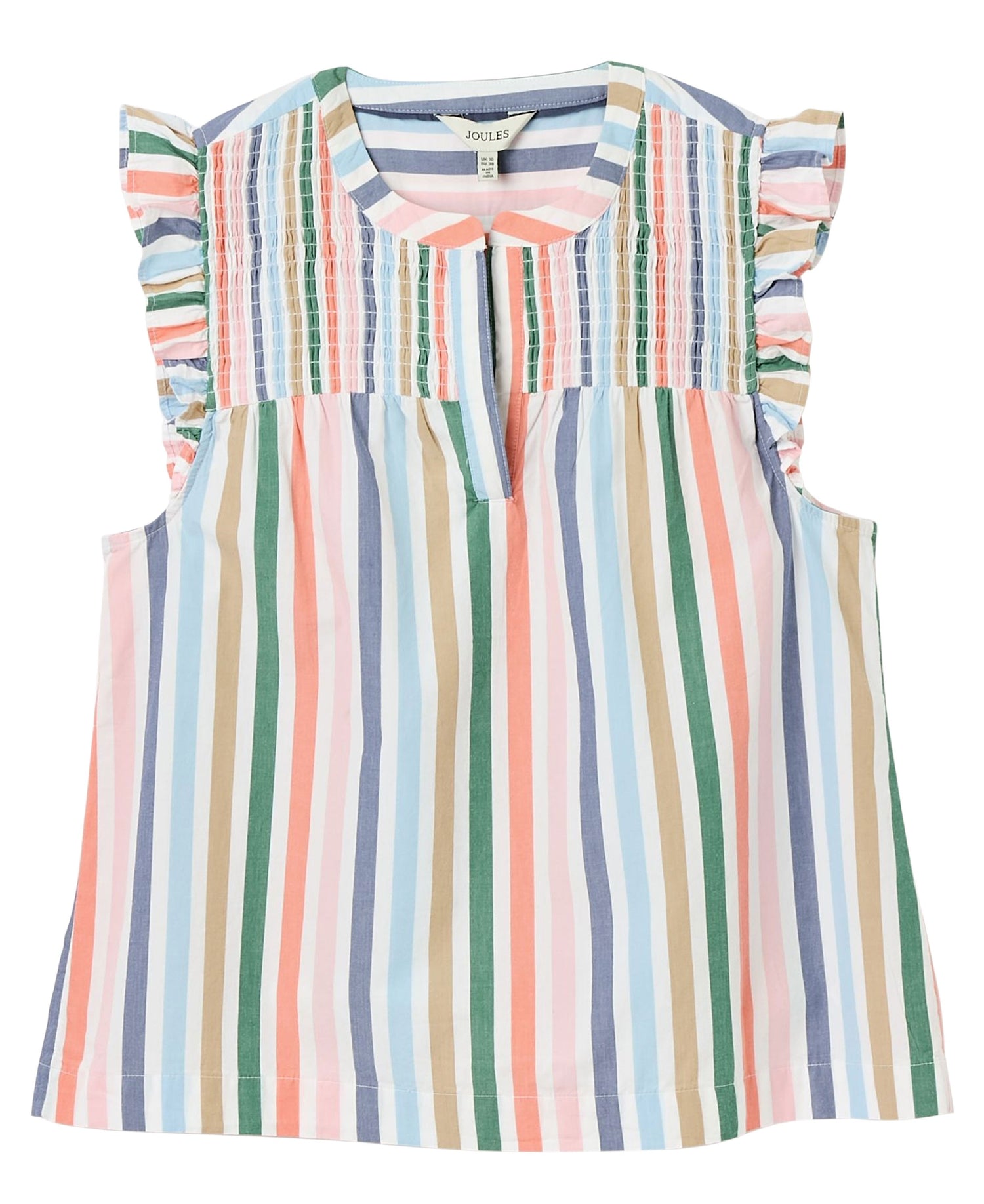 Cynthia Striped Cotton Blouse - Multi