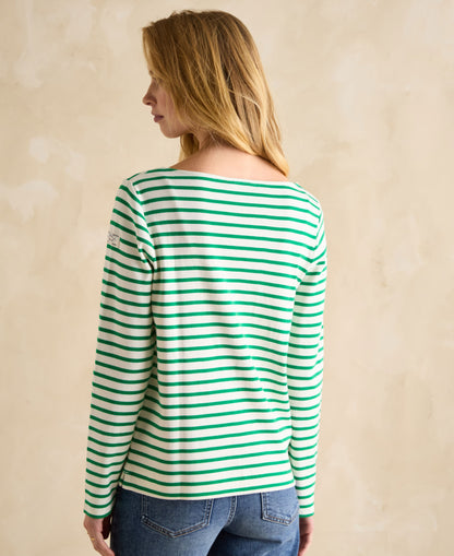 Harbour Top - Green Stripe