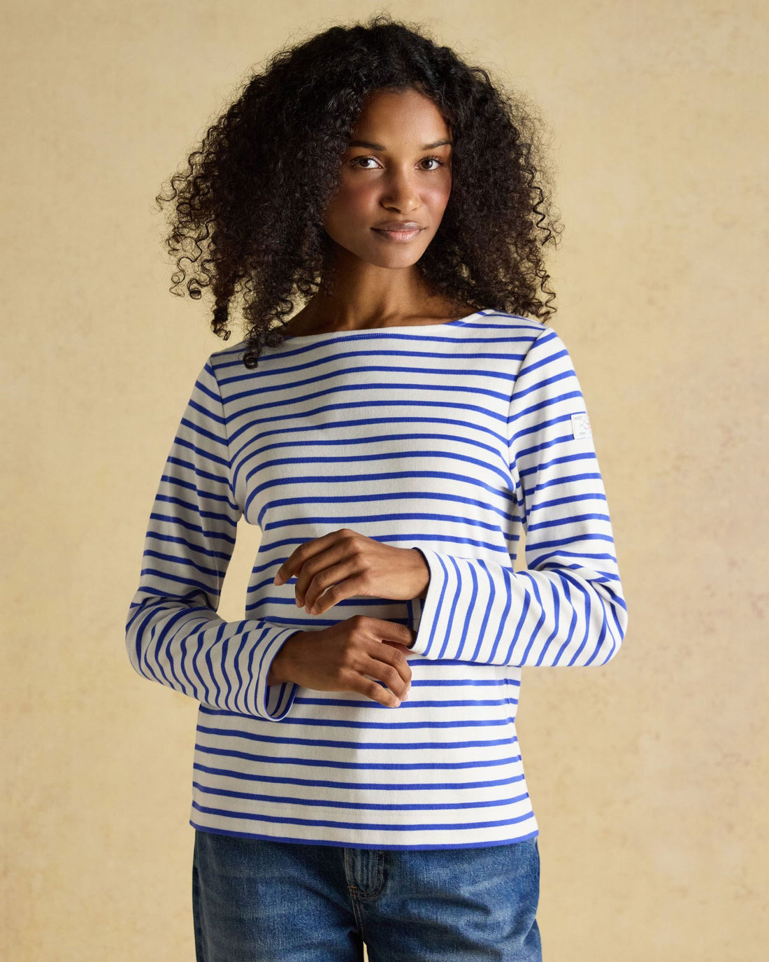 Harbour Long Sleeve Breton Top - Blue/White Stripe
