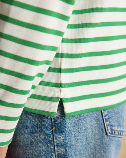Harbour T-Shirt - Green Stripe