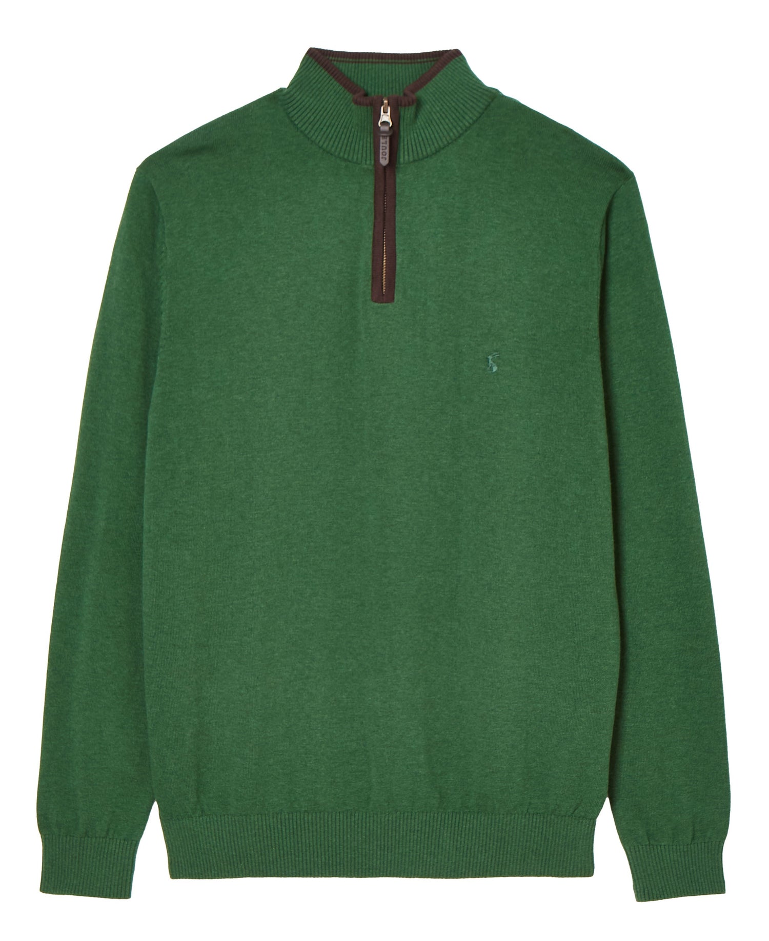 Hillside Quarter Zip Jumper - Dark Green