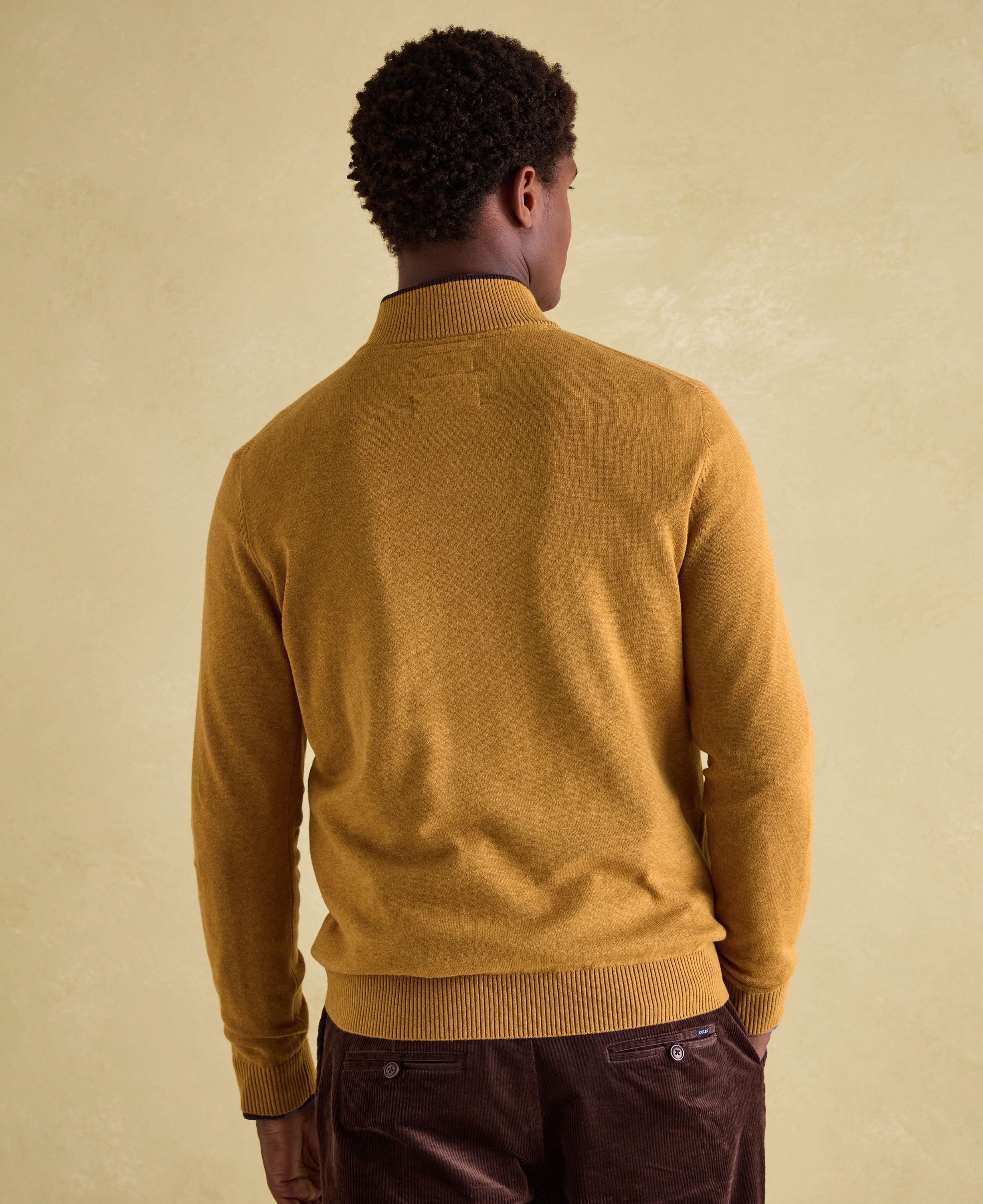 Hillside Quarter Zip Jumper - Yellow