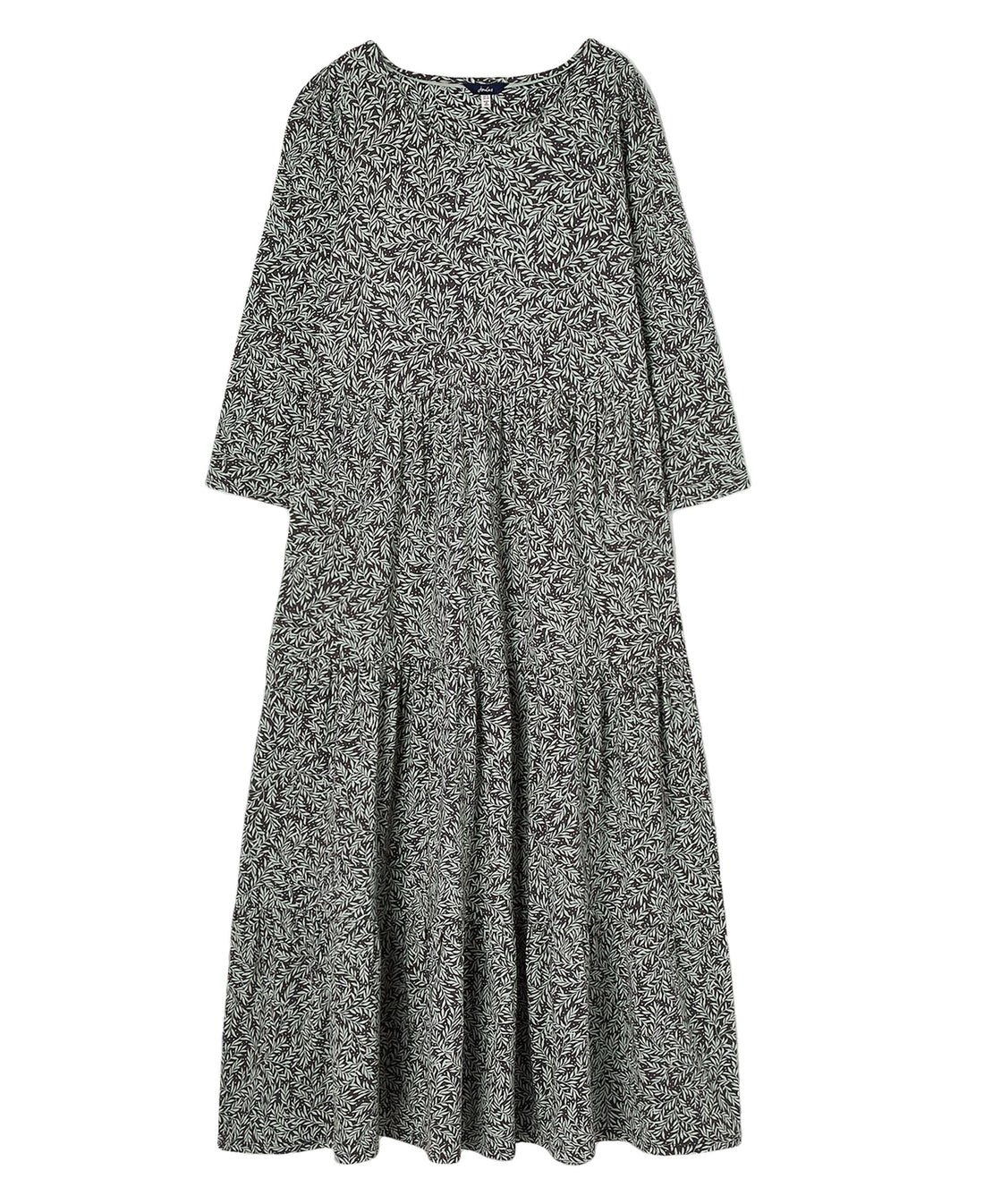 Ivy Jersey Dress - Green Leaf Ditsy