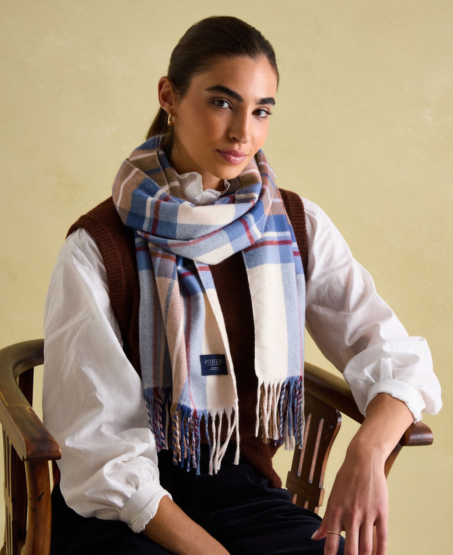 Langtree Scarf - Cream Check