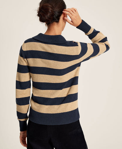 Maddie Jumper - Oat Stripe