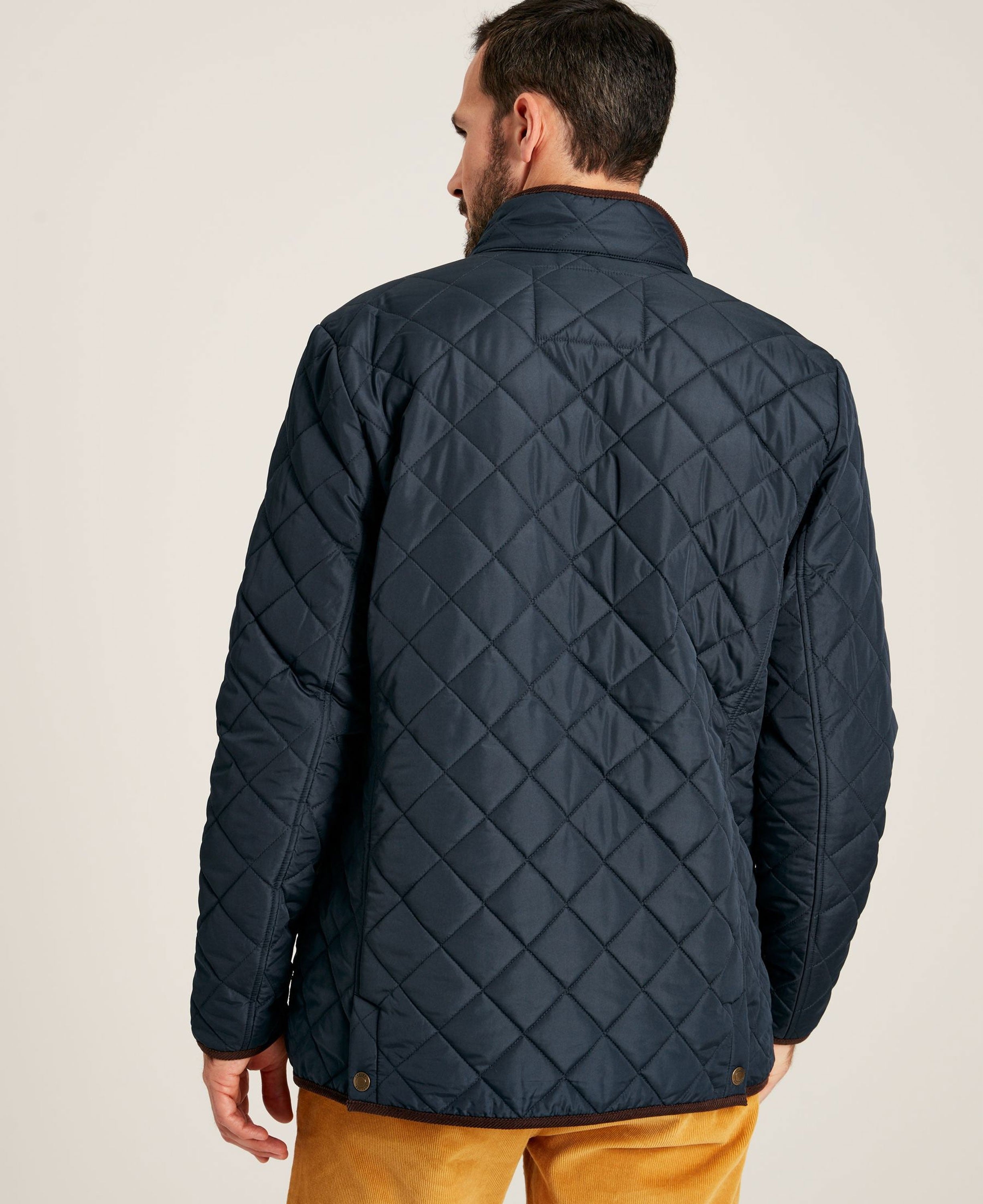 Maynard Diamond Quilted Jacket - Navy