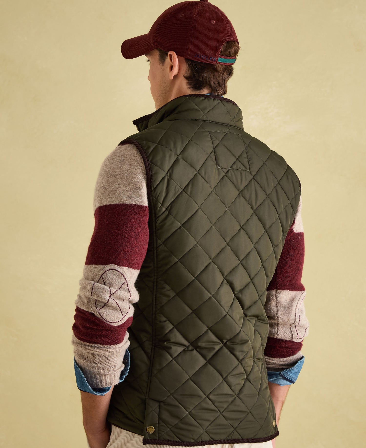 Maynard Diamond Quilted Gilet - Green