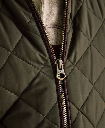 Maynard Diamond Quilted Gilet - Green