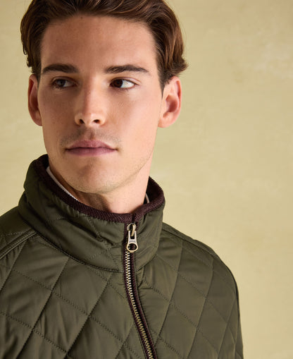 Maynard Diamond Quilted Jacket - Green