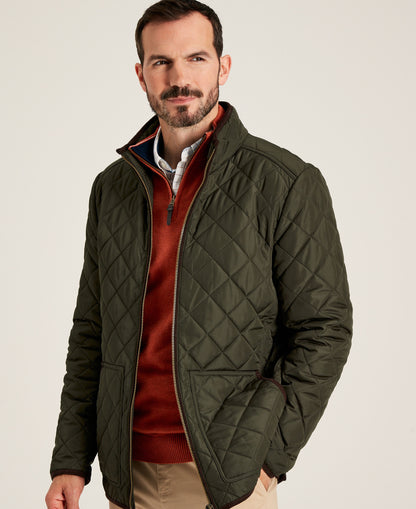 Maynard Diamond Quilted Jacket - Green