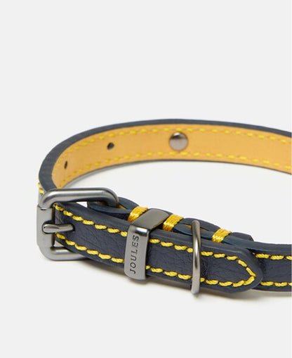 Leather Collar Large - Navy