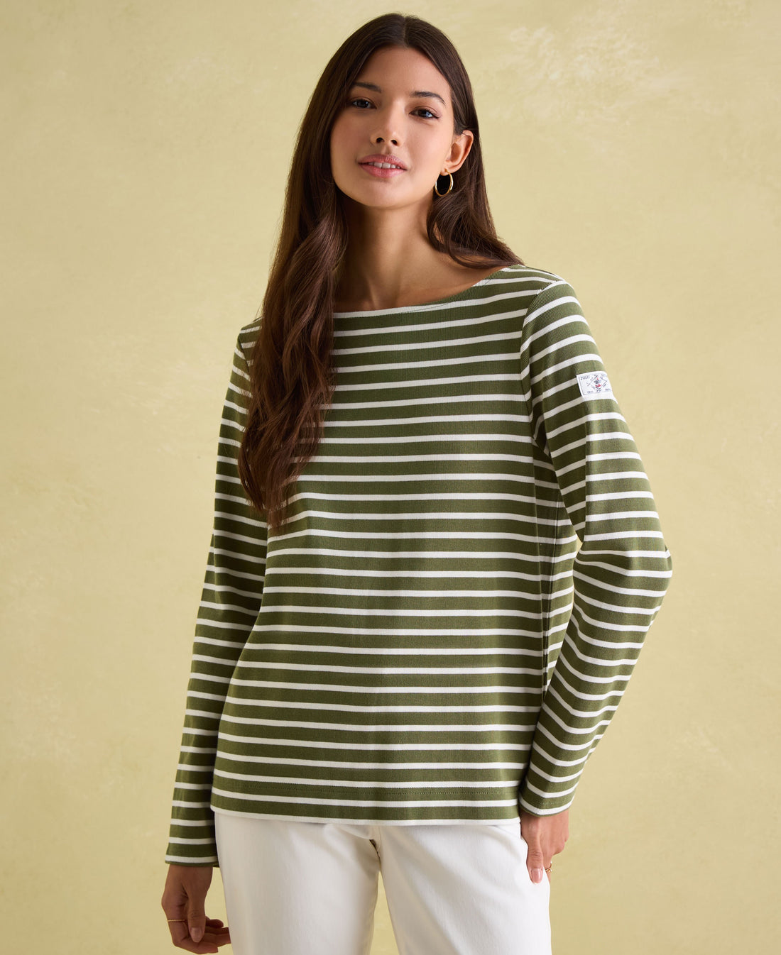 New Harbour Top - Green Stripe