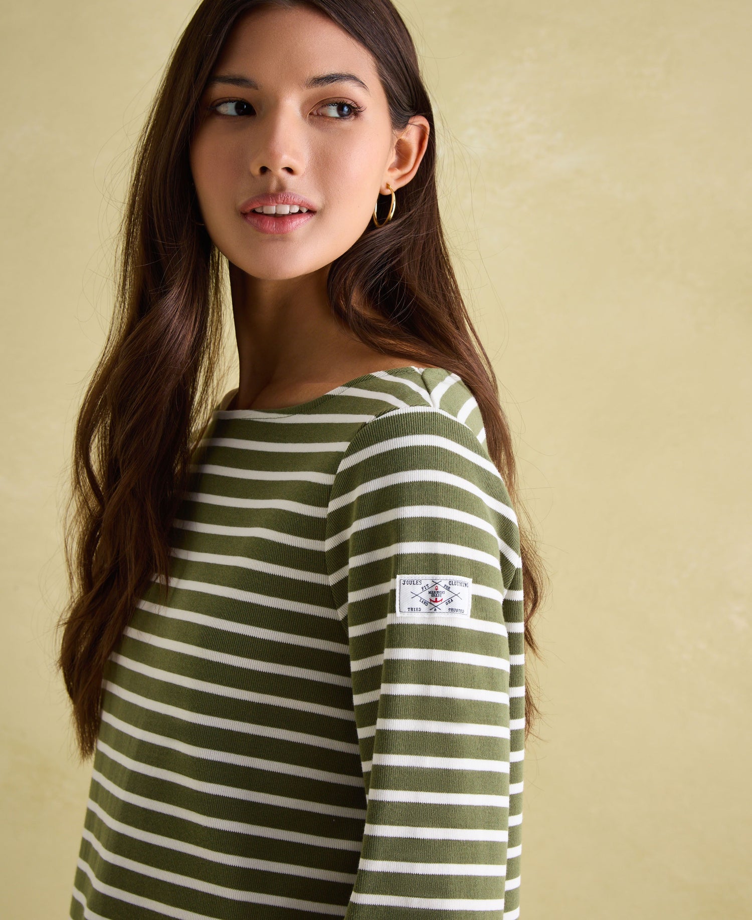 New Harbour Top - Green Stripe