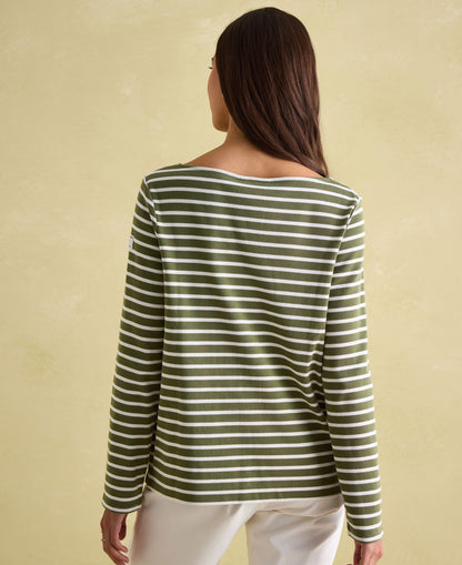 New Harbour Top - Green Stripe