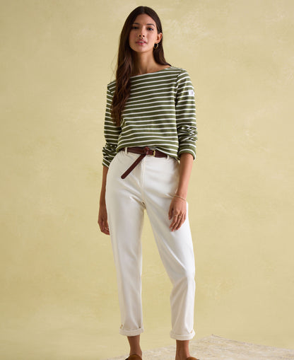 New Harbour Top - Green Stripe