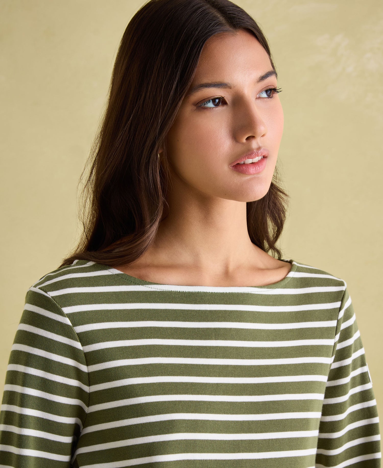 New Harbour Top - Green Stripe