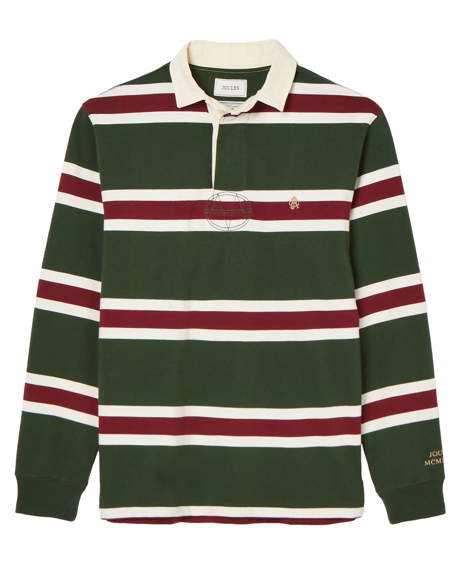 Onside Striped Rugby Shirt - Green/Red