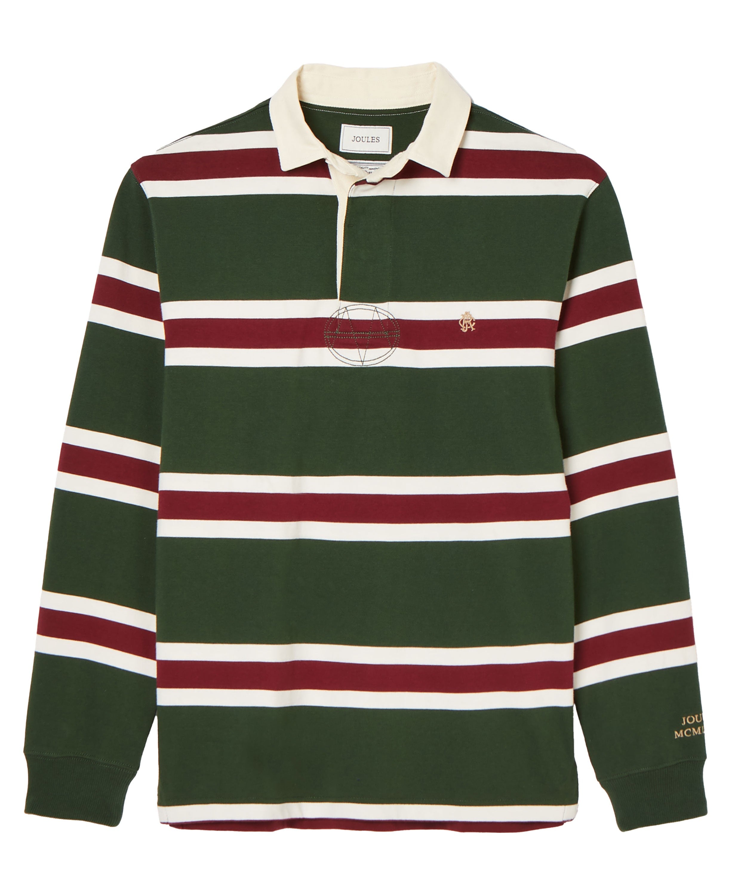 Onside Striped Rugby Shirt - Green/Red