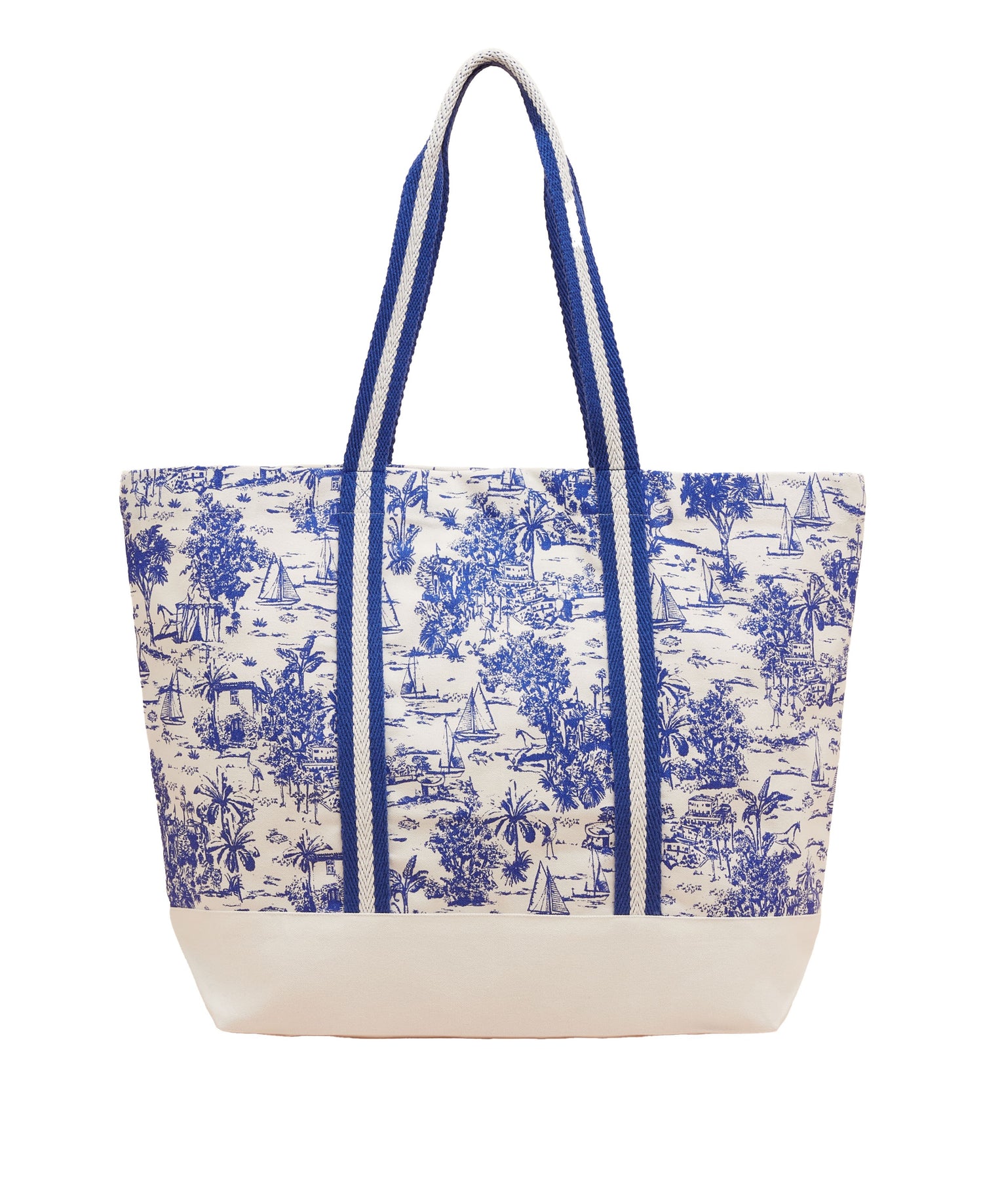 Promenade Bag - Blue Toile