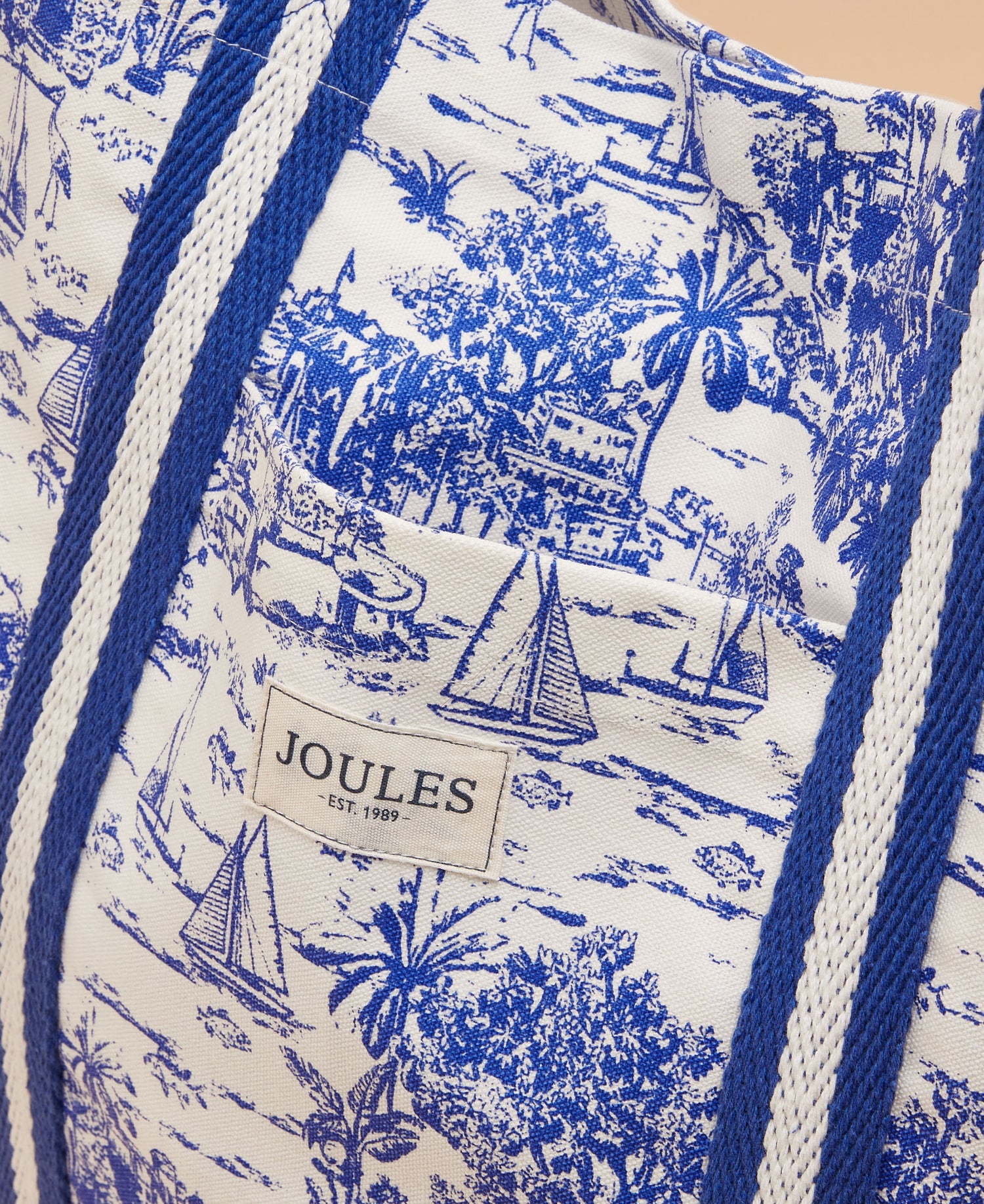 Promenade Bag - Blue Toile