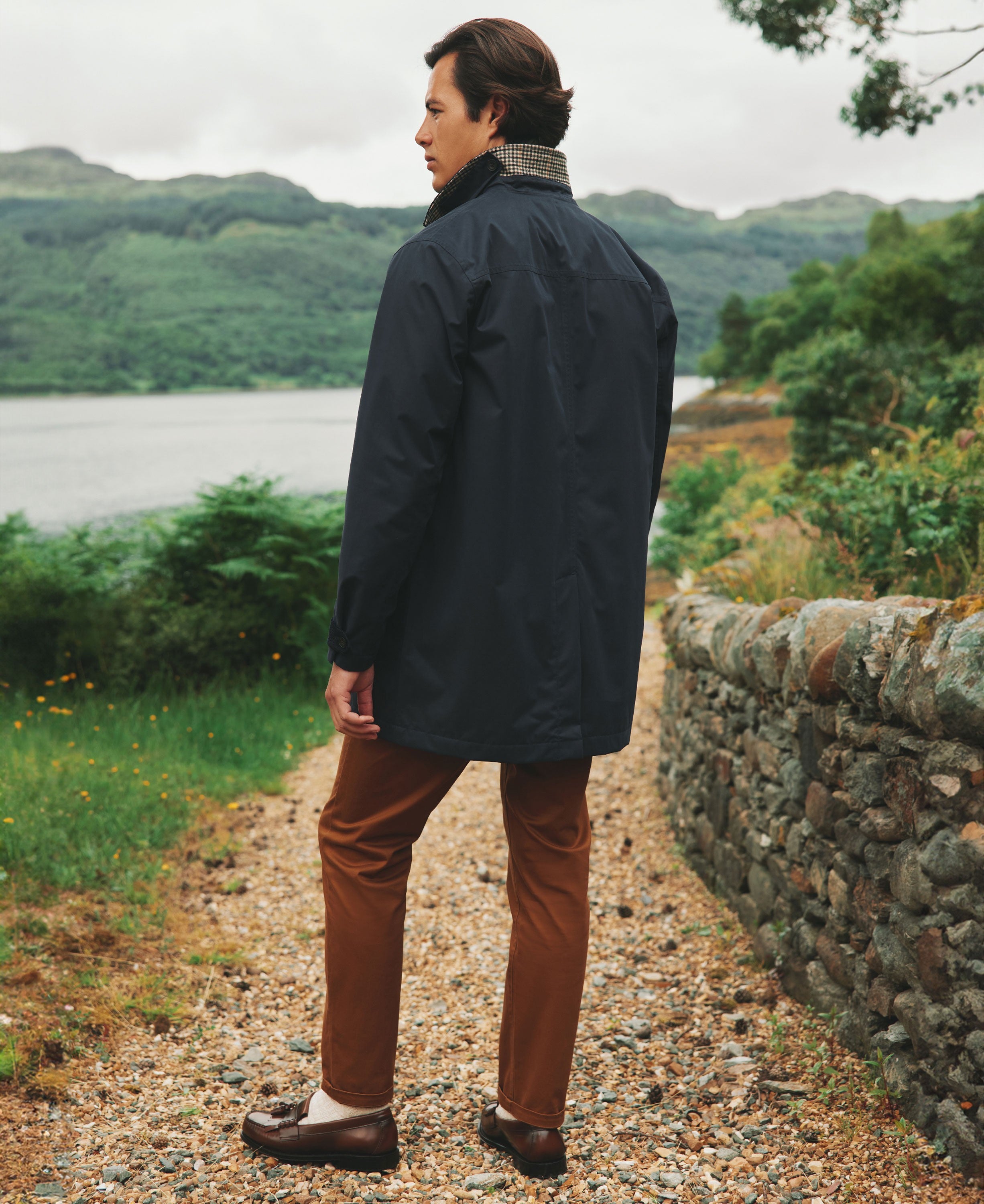 Sandford Waterproof Raincoat - Navy