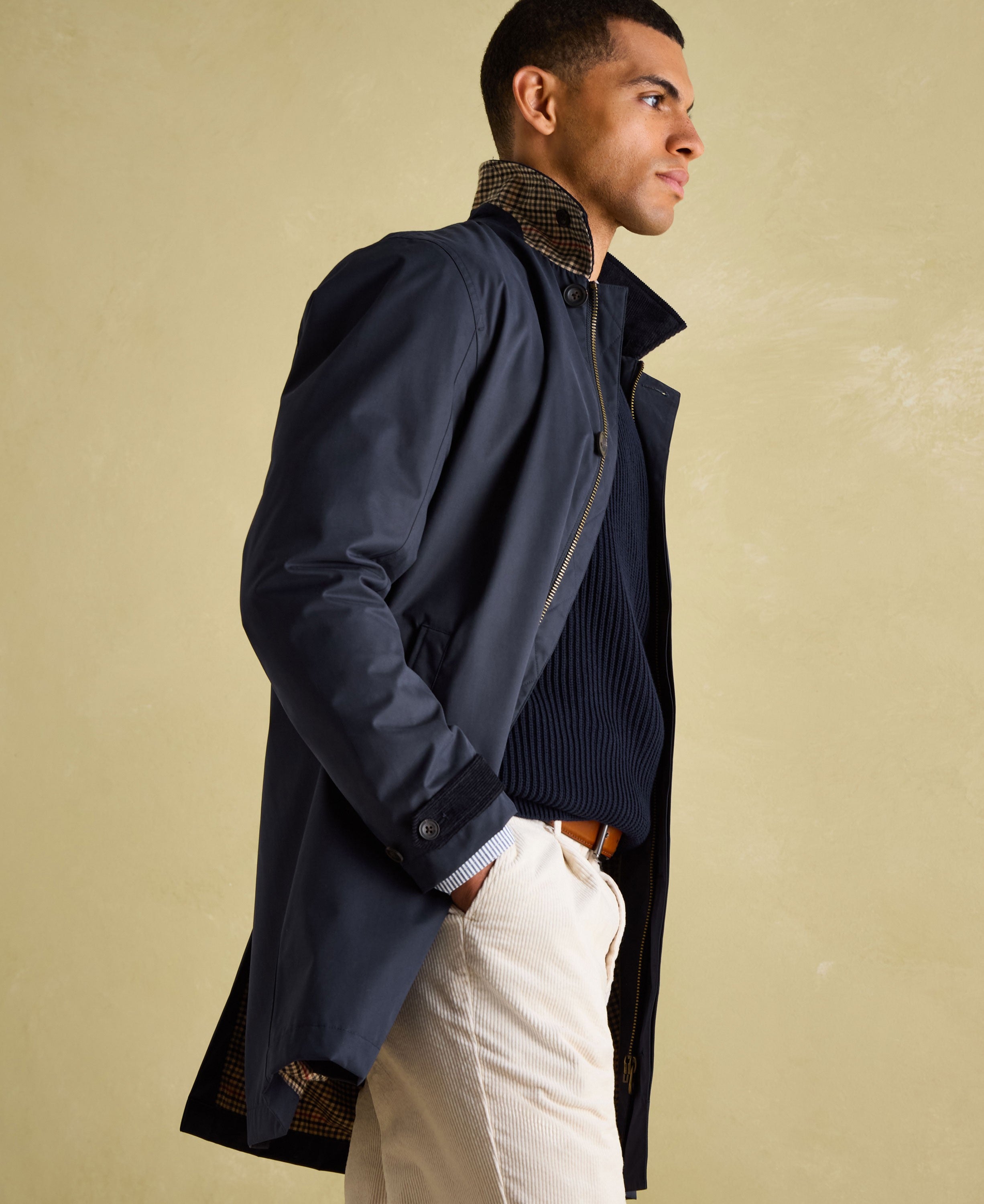 Sandford Waterproof Raincoat - Navy