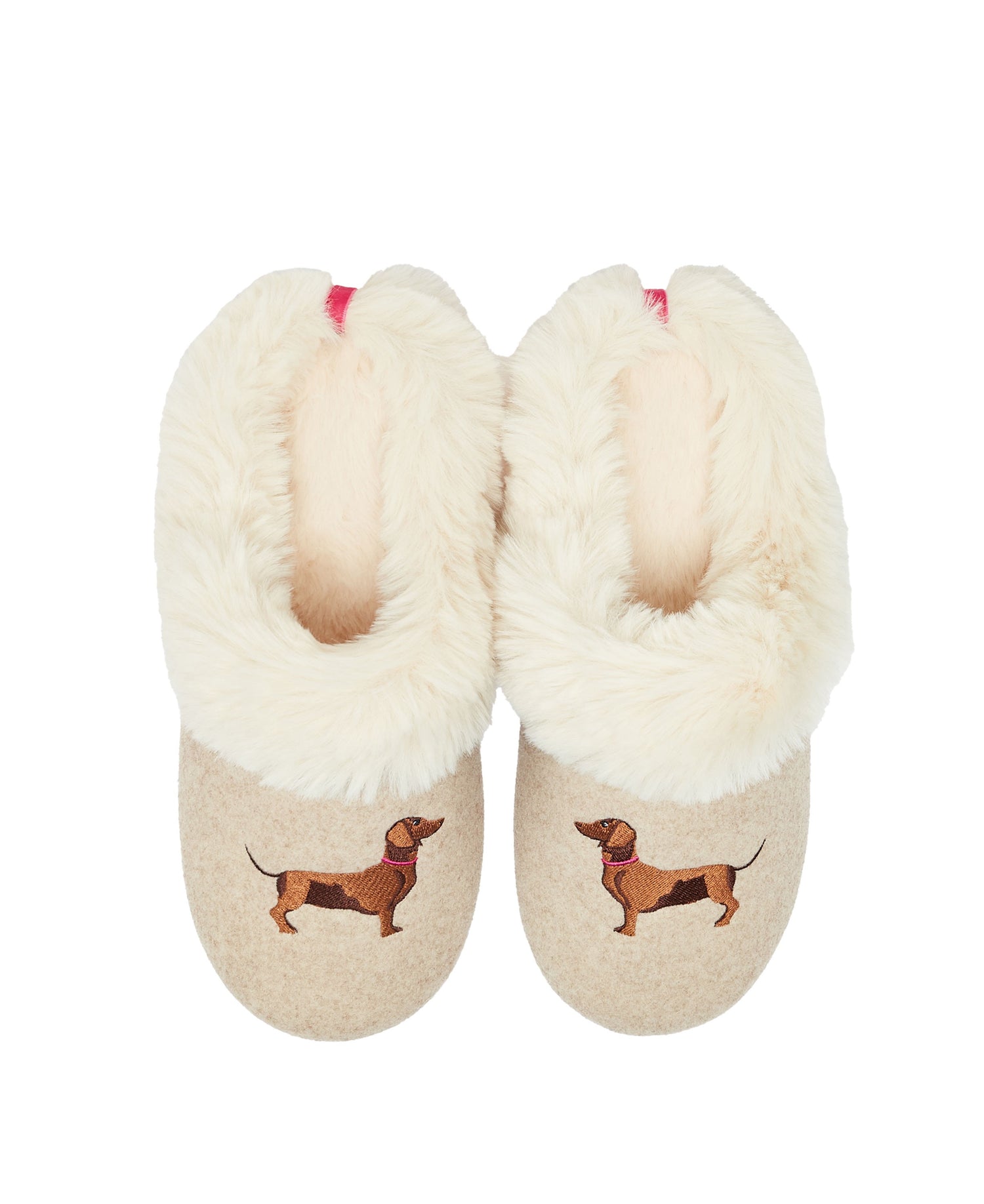 Slippet Luxe Slippers - Oatmeal Dog