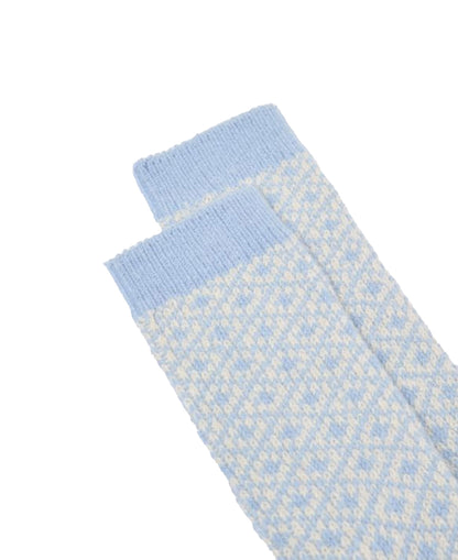 Toasty Socks - Blue Geo