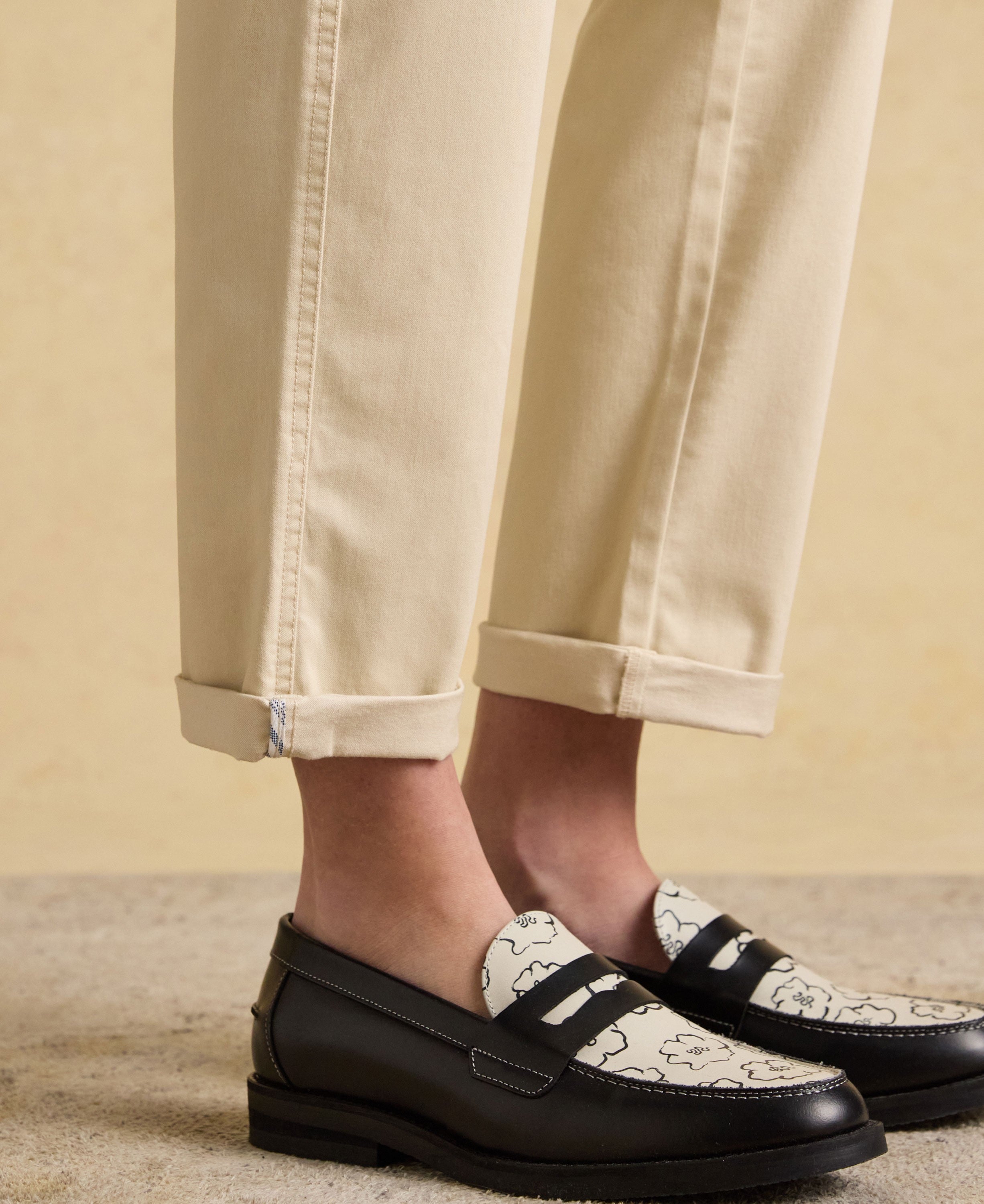 Slim Fit Chino Trousers - Sand