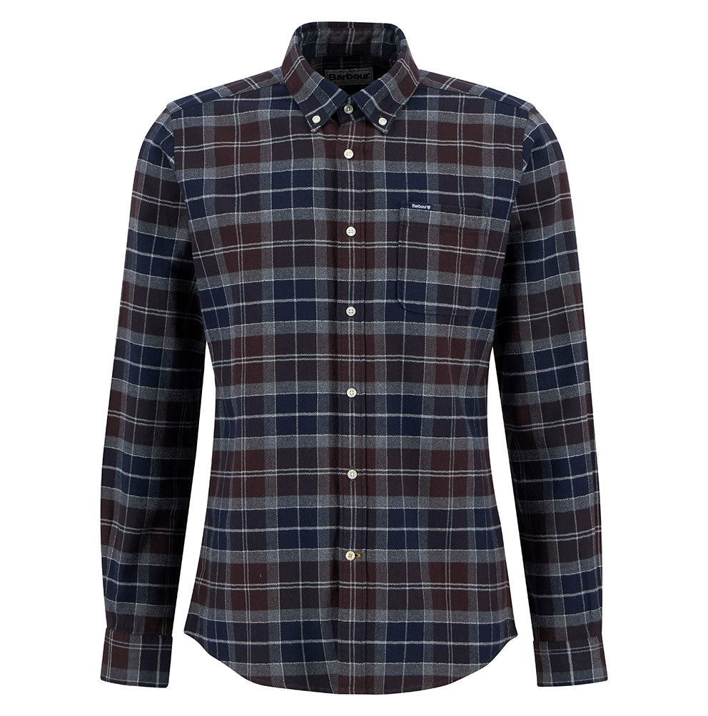 Kyeloch Tailored Tartan Shirt - Midnight Oak Tartan