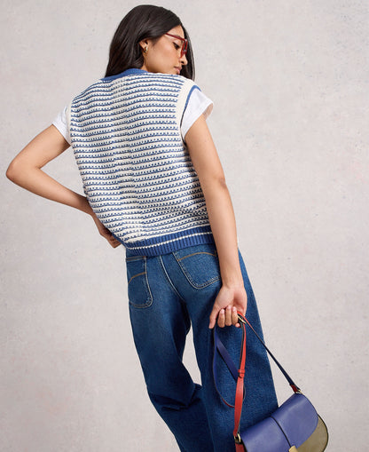 Kylie Waistcoat - Blue Multi