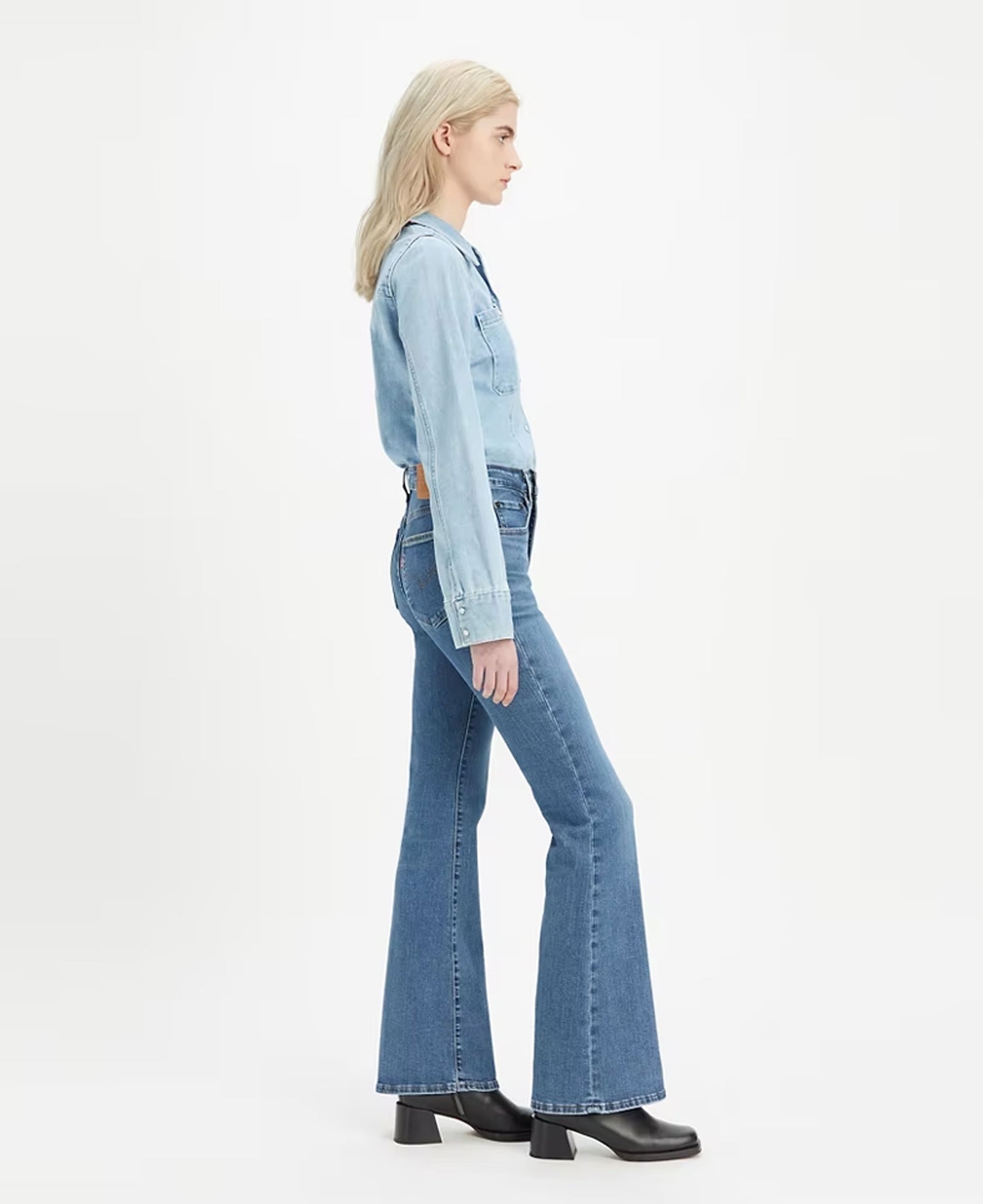 726® High Rise Flare Jeans - Blue Wave Mid