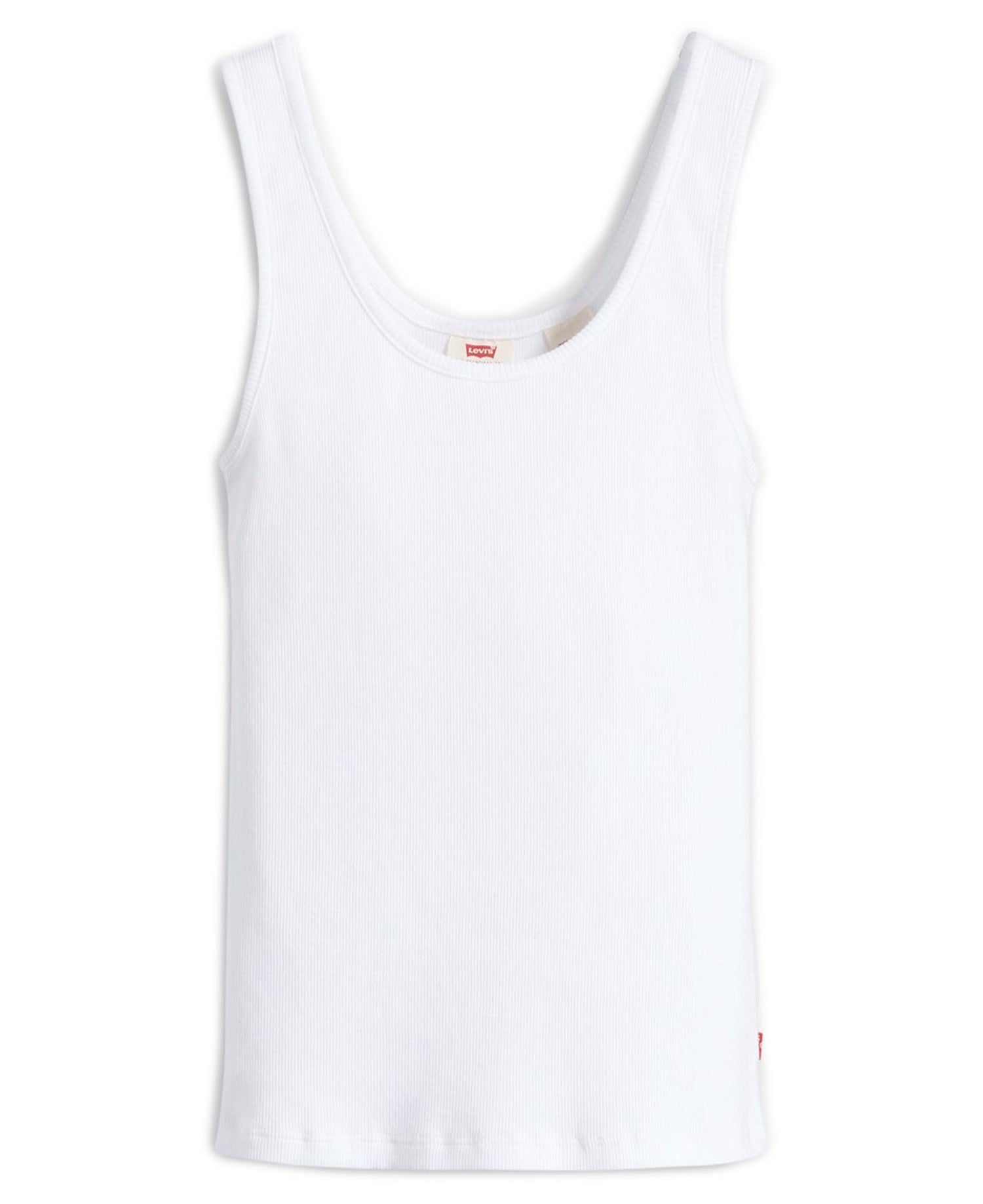 Essential Rib Tank Top - White