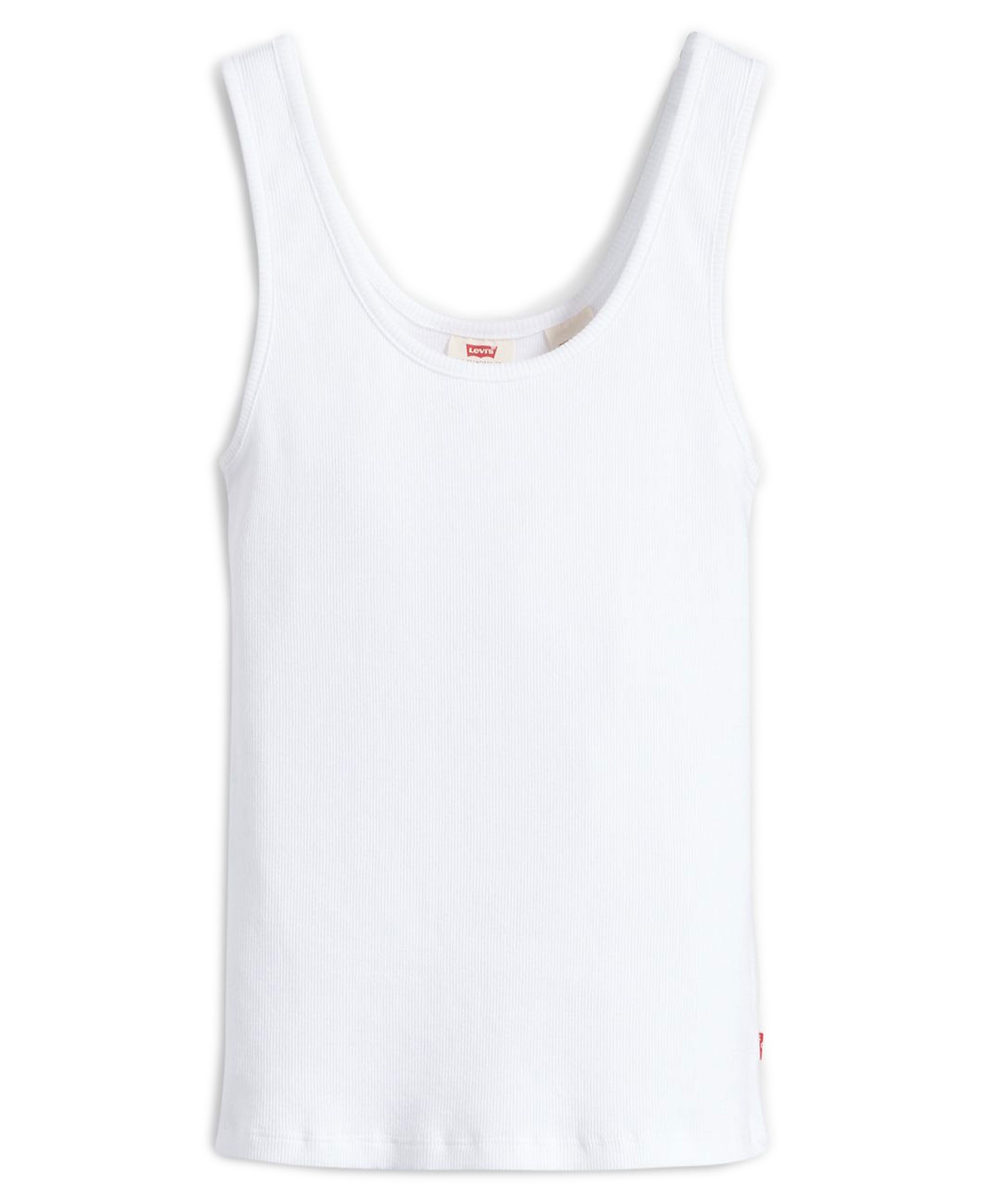 Essential Rib Tank Top - White